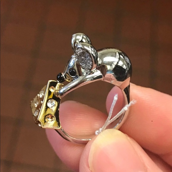 $89 New Kate Spade Year Of Rat & Cheese Ring - Picture 10 of 12